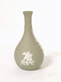 Wedgwood Jasperware Sage Bud Vase