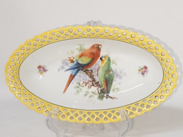 Schumann Bavaria Hand Painted Porcelain Plate