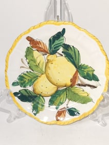 Vintage Italian Porcelain Hand Painted Plate