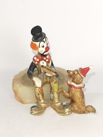 Ron Lee Clown with Hot Dog  Figurine