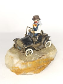 Ron Lee Clown Driving Figurine