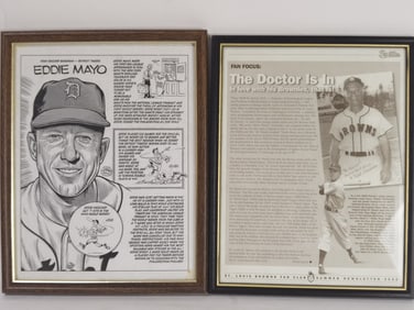 Two Baseball Magazine Prints