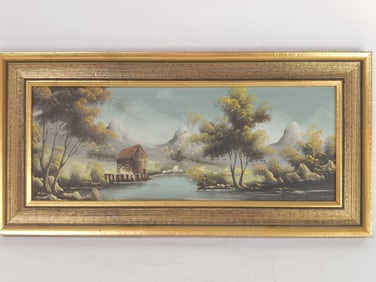 Landscape Oil Painting on Canvas, Signed