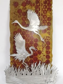 Cranes Metal Art by Vigallon