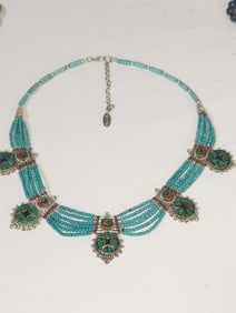 Vintage Native American Turquoise Necklace