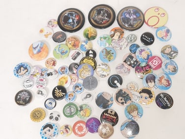 Group of Anime Buttons