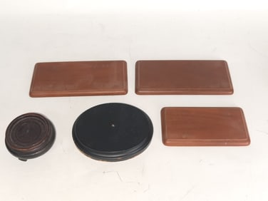 Three Chinese Wood Carved Stands