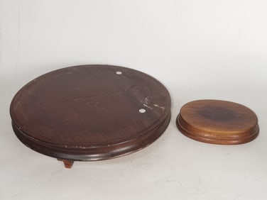 Two Chinese Wood Carved Stands