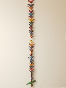 Chinese Fabric Birds Hanging Decor