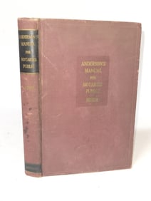 1940 Anderson's Manual for Notaries Public