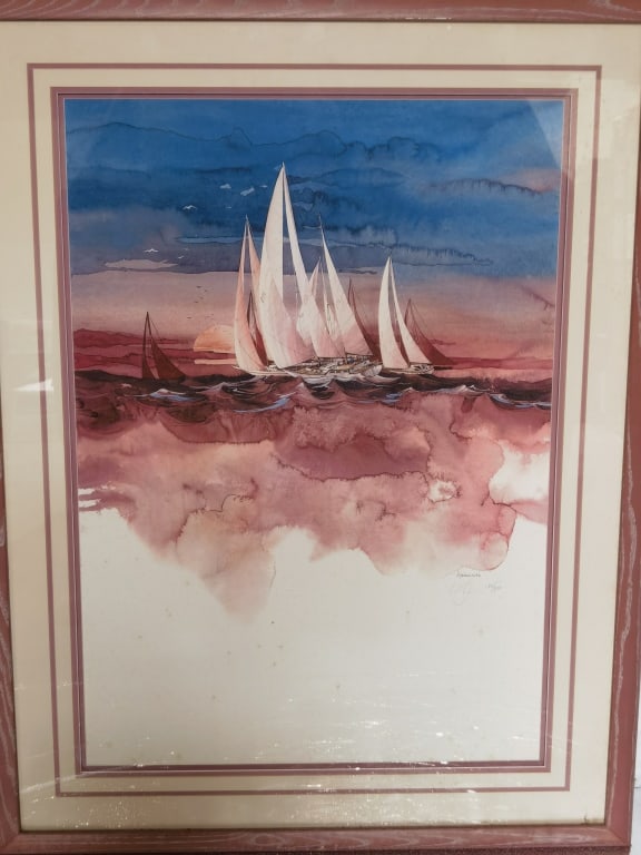 Michael Atkinson "Regatta at Sunset" Lithograph, N (1 of 5)