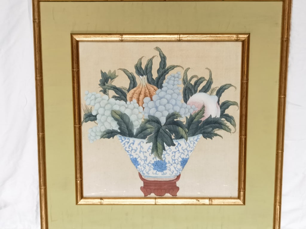 Chinese Realist Study Object Watercolor Painting (1 of 2)