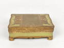 Vintage Gilt Wood Carved Jewelry Box