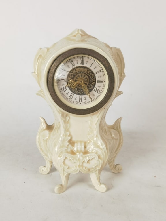 Vintage Narco Germany Porcelain Table Clock (1 of 5)