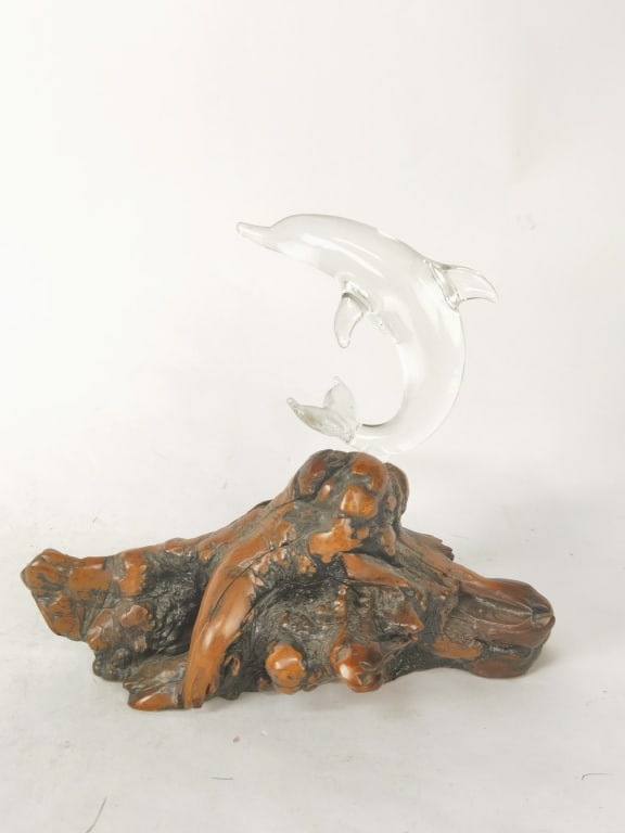 A Glass Gallery Seaport VillagGlass Dolphin: A Glass Gallery Seaport VillagGlass Dolphin, 7.5in by 9in