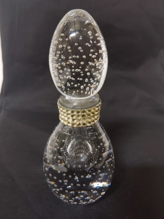 Vintage Crystal Bubble Perfume Bottle (1 of 3)