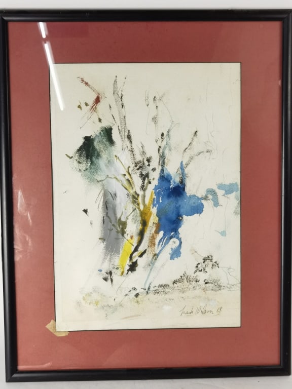 Contemporary Watercolor Painting, Signed Hank Wils (1 of 4)