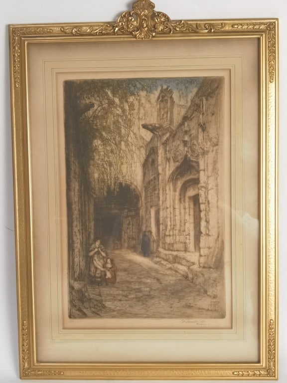 Limited Ed. Original Colored Etching by Vaugh Trow (1 of 7)