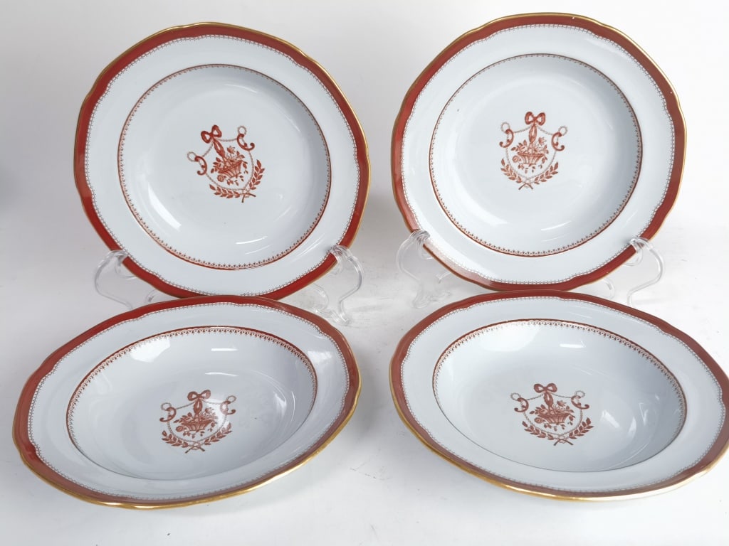 (4) Spode Copeland Porcelain Newburyport Plates (1 of 5)