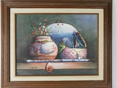 Still Life Oil Painting, Signed C. Bernatt