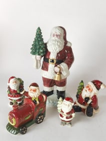 Group of Christmas Porcelain Decors
