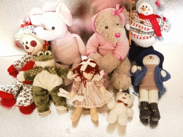 Group of Small Plush Toys