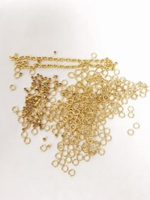 Group of Gold Tone Necklace Pieces