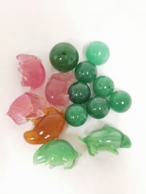 Group of Quartz Beads