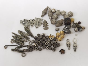 Group of Silver Tone Beads