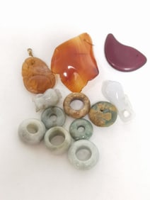 Group of Agate/Jade Beads