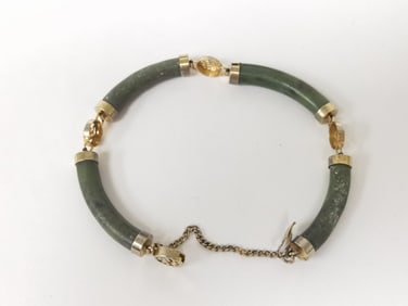 Spinach Jade Bracelet
