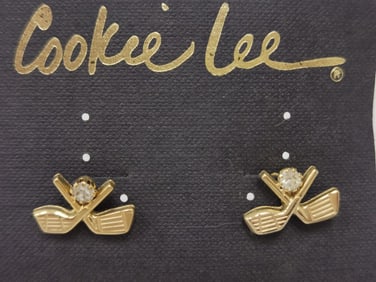 Pr. of Costume Rhinestone Earrings