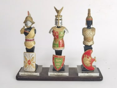 Vintage Medieval Knight Armor Sculptures