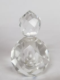 Vintage Handcut Faceted Crystal Perfume Bottle