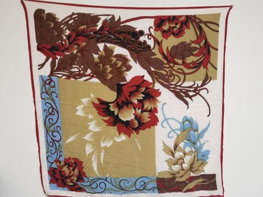 Floral Silk Scarf