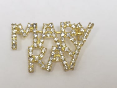Costume Mary Kay Rhinestone Brooch