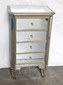 Hollywood Regency Style Mirrored Lingerie Chest