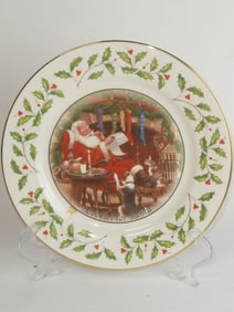 Lenox Porcelain Holiday Cookies for Santa Plate