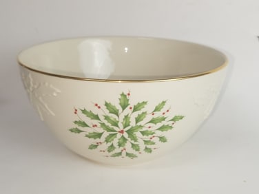 Lenox Porcelain Holiday Christmas Bowl