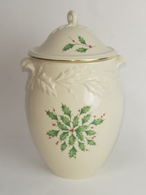 Lenox Porcelain Holiday Cookie Jar