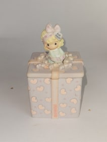 Enesco Precious Moments Porcelain Trinket Box