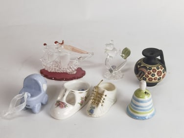 Group of Porcelain/Glass Decors