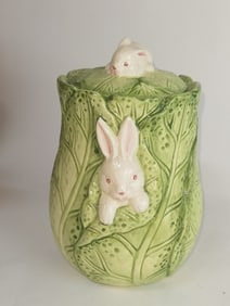 Bunny Lane Strate Group Porcelain Cookie Jar