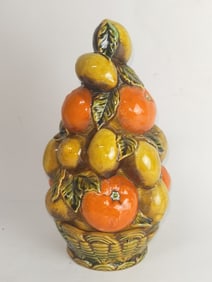 Vintage Inarco Porcelain Orange Centerpiece