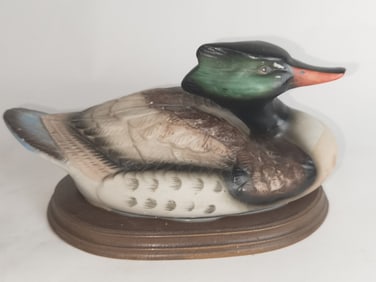 Vintage Porcelain Duck Figurine