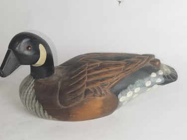 Vintage Wood Carved Canadian Goose