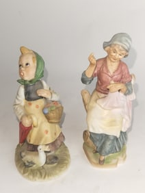 (2) Vintage Porcelain Figurines