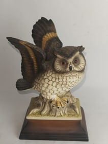 Vintage Porcelain Owl Figurine
