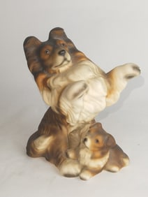Vintage Porcelain Dog Figurine