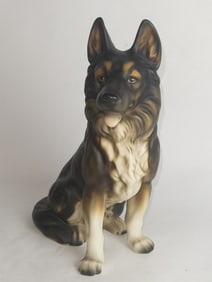 Vintage Porcelain Dog Figurine
